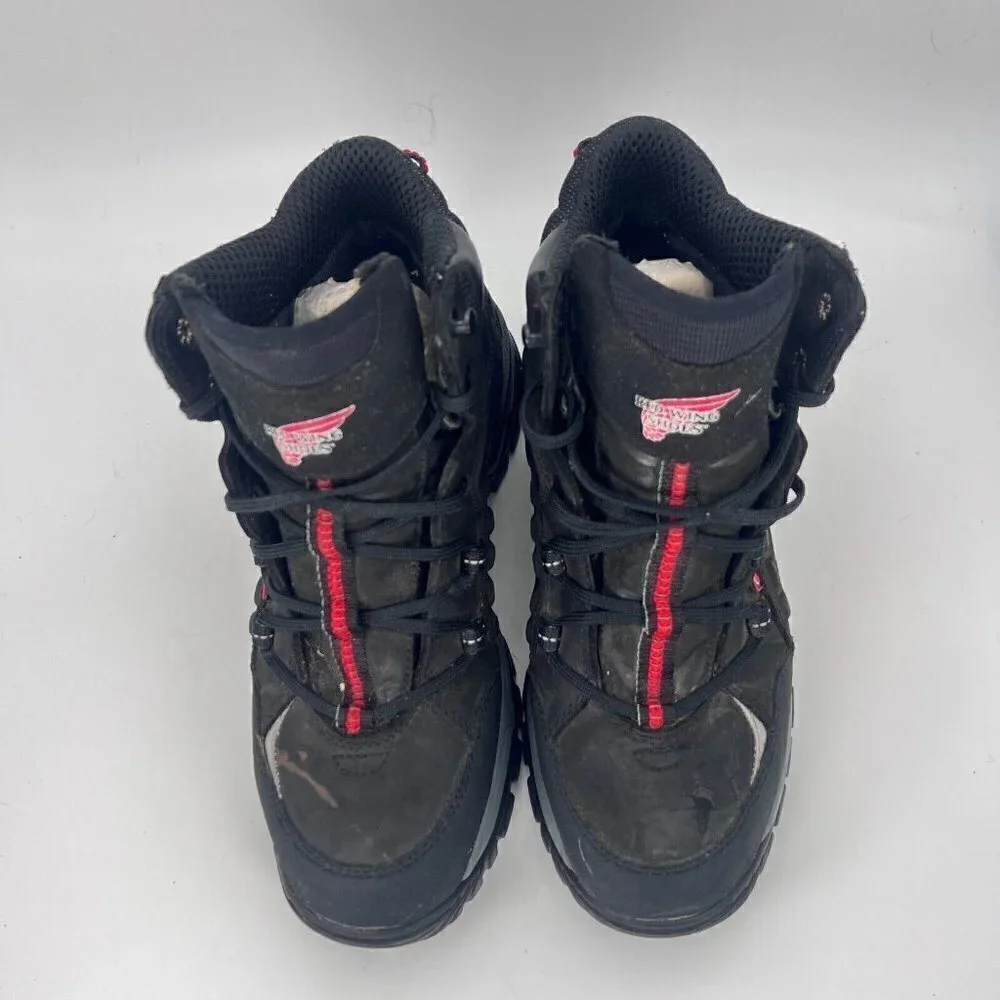 Red Wing Flexforce Men Size 7D Aluminum Safety Toe Hiker Boot Black 6671